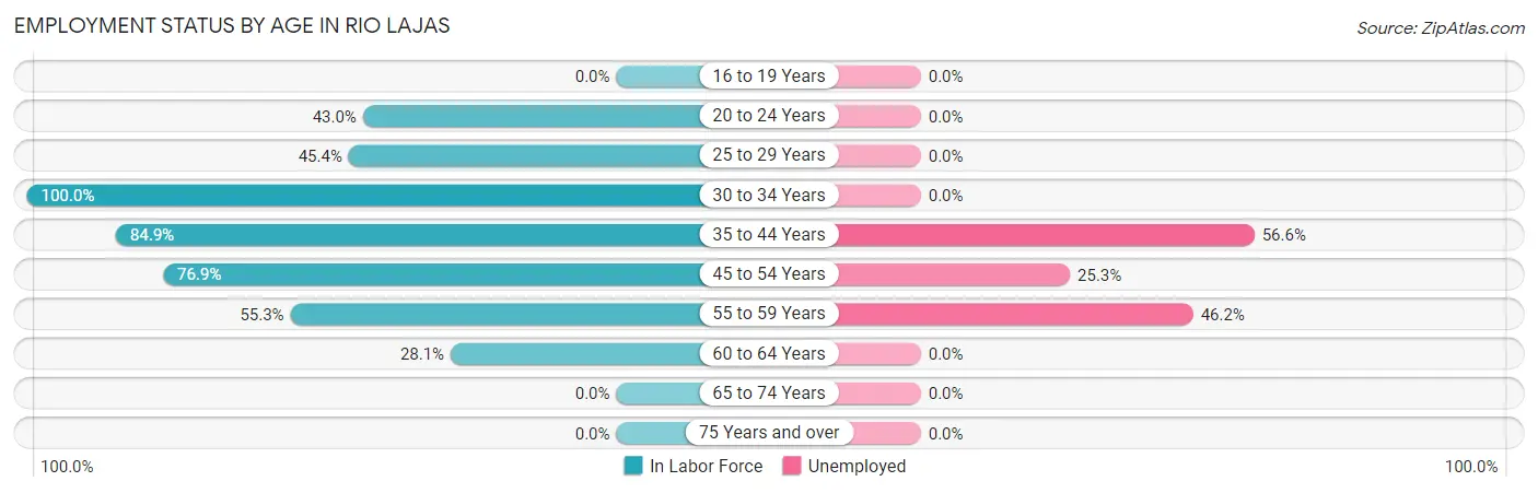 Employment Status by Age in Rio Lajas