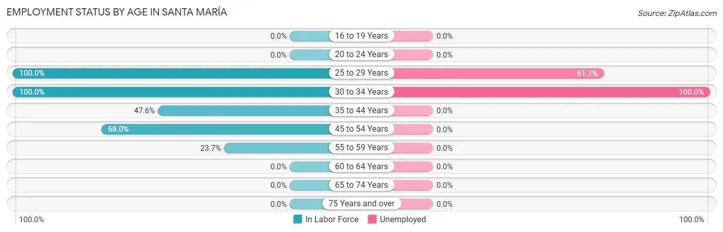 Employment Status by Age in Santa María