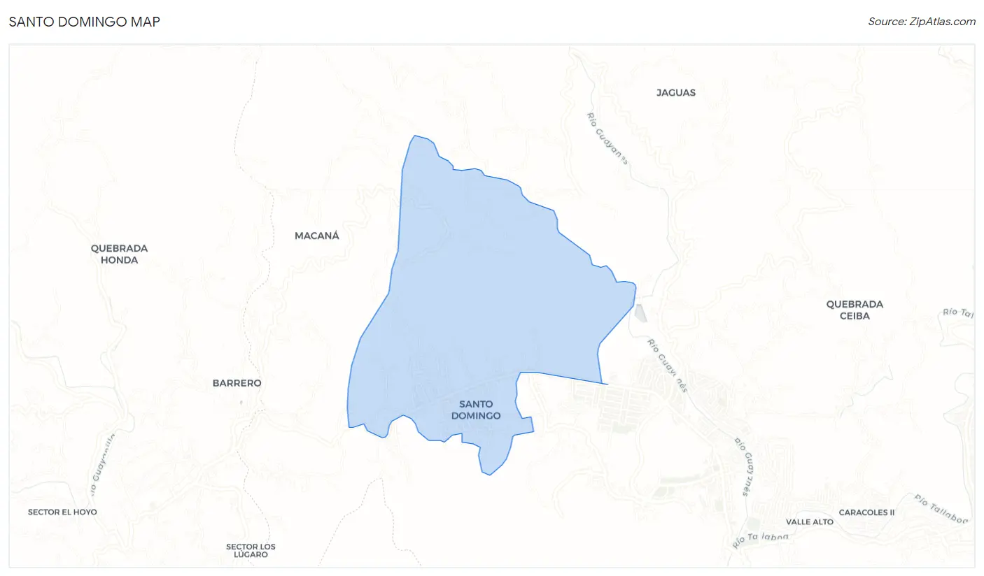 Santo Domingo Map