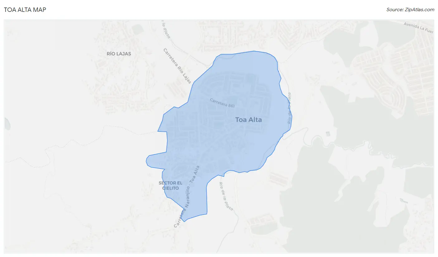 Toa Alta Map