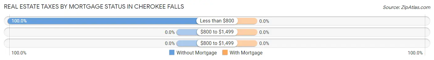 Real Estate Taxes by Mortgage Status in Cherokee Falls