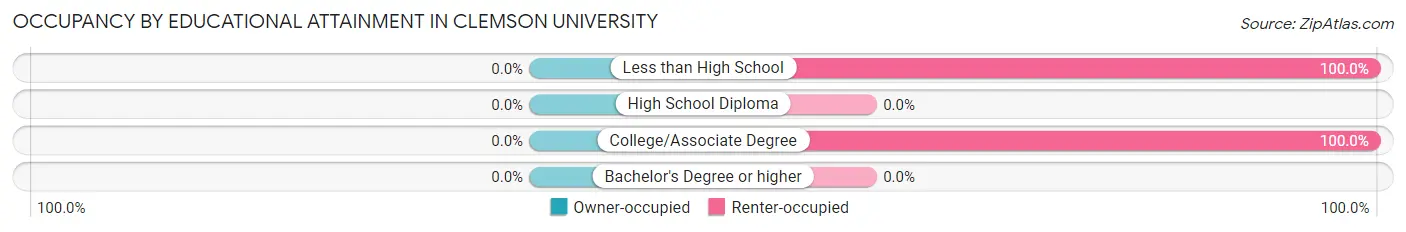 Occupancy by Educational Attainment in Clemson University