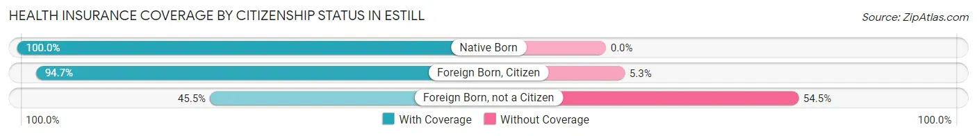 Health Insurance Coverage by Citizenship Status in Estill