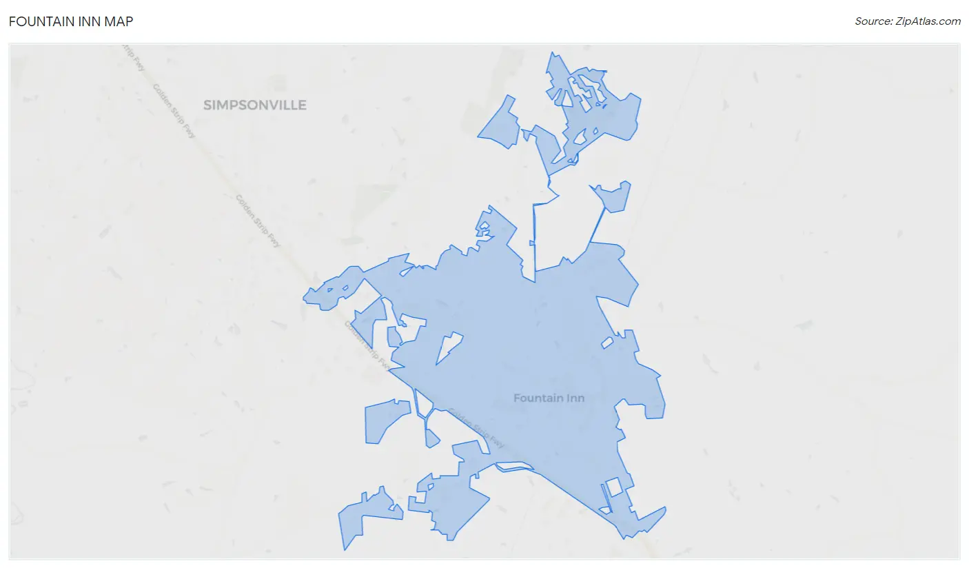 Fountain Inn Map