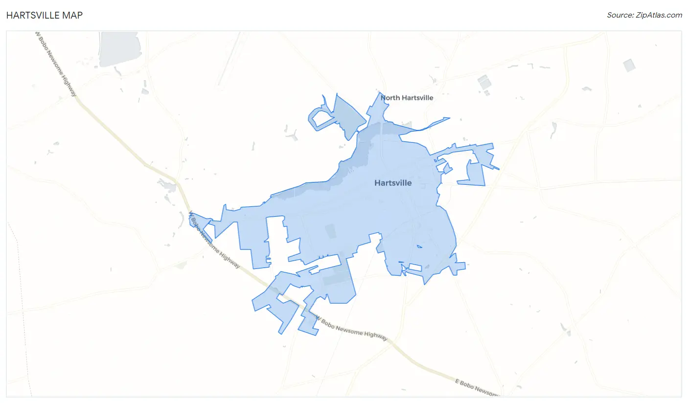 Hartsville Map