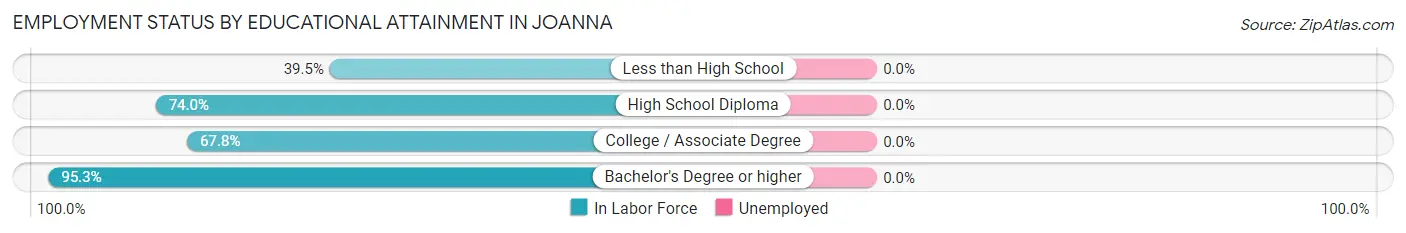 Employment Status by Educational Attainment in Joanna