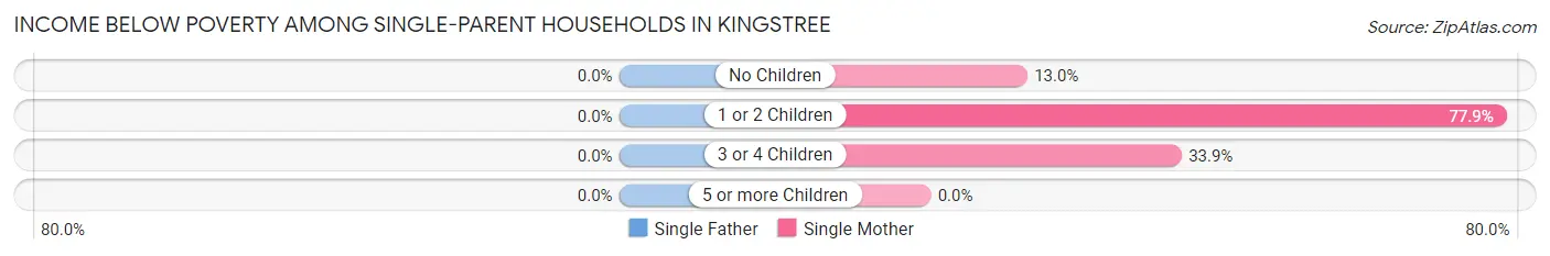 Income Below Poverty Among Single-Parent Households in Kingstree