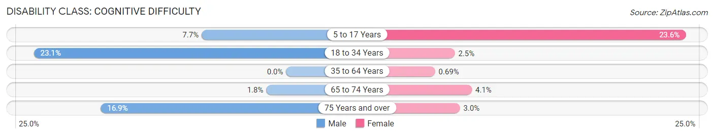 Disability in Litchfield Beach: <span>Cognitive Difficulty</span>