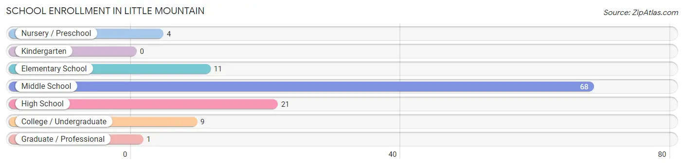 School Enrollment in Little Mountain