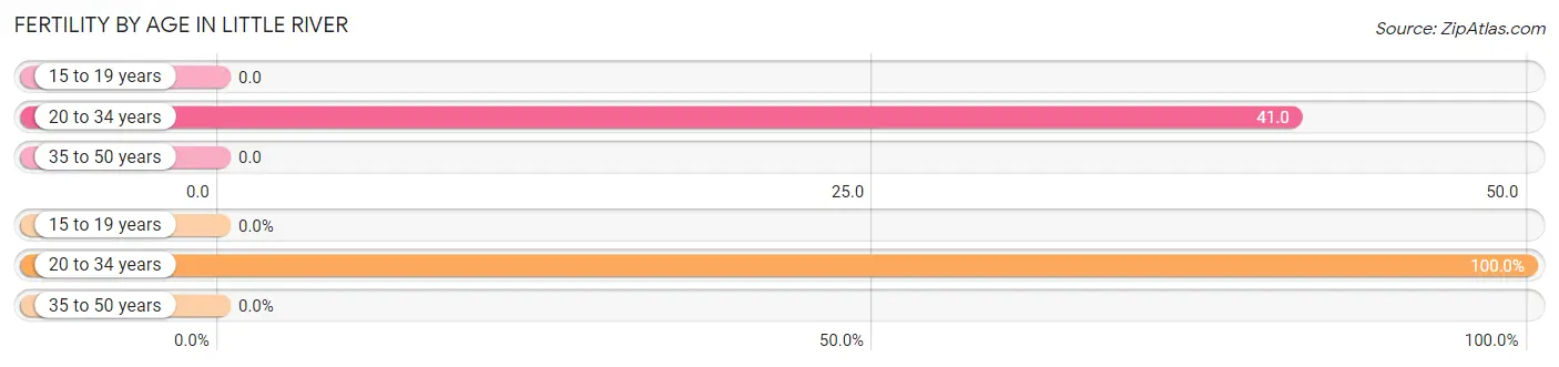 Female Fertility by Age in Little River