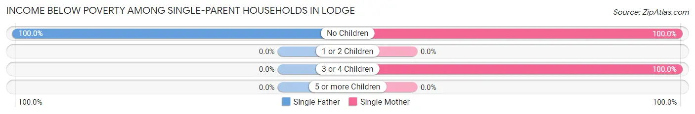 Income Below Poverty Among Single-Parent Households in Lodge