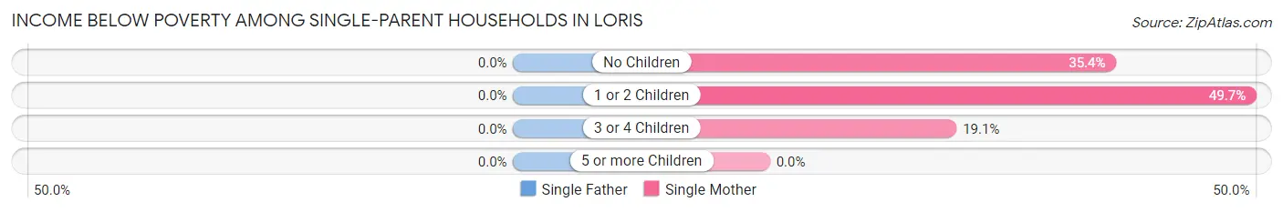 Income Below Poverty Among Single-Parent Households in Loris