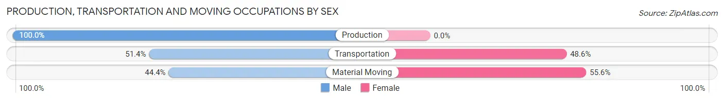 Production, Transportation and Moving Occupations by Sex in Loris