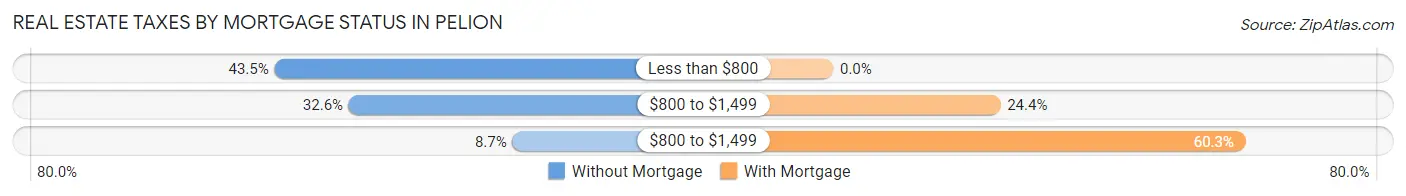 Real Estate Taxes by Mortgage Status in Pelion