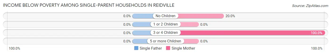 Income Below Poverty Among Single-Parent Households in Reidville