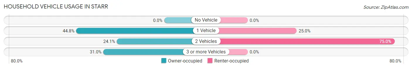 Household Vehicle Usage in Starr