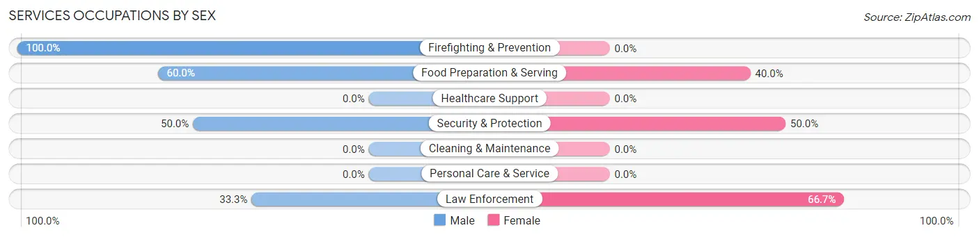 Services Occupations by Sex in Summerton