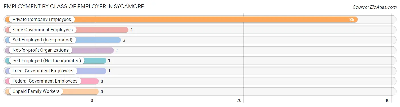 Employment by Class of Employer in Sycamore