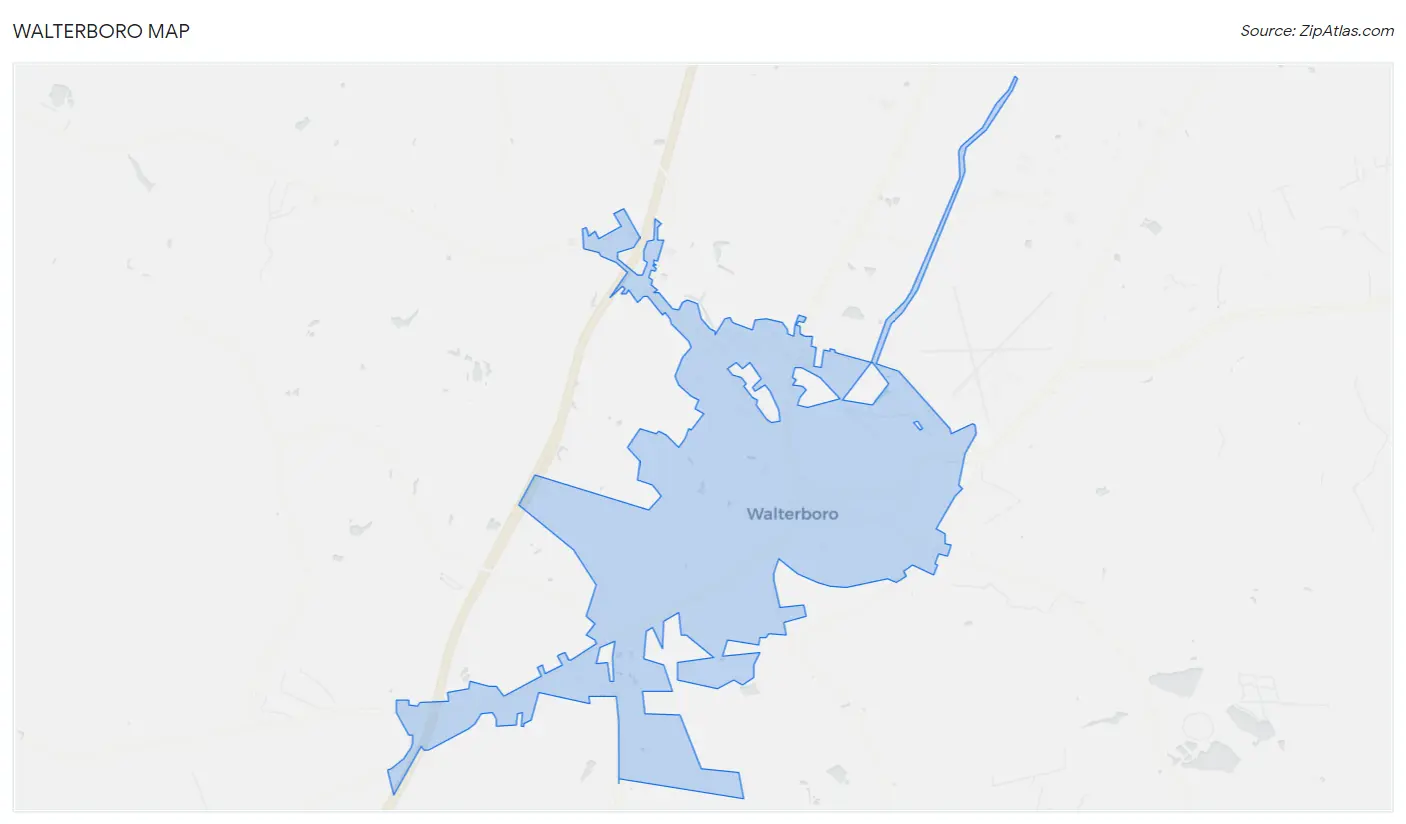 Walterboro Map