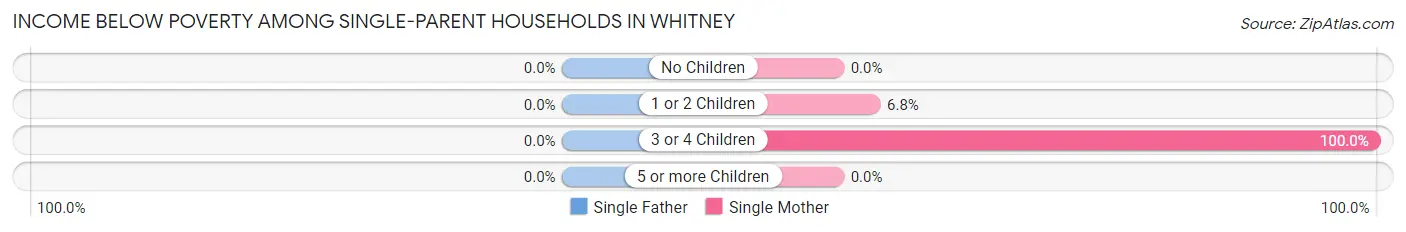 Income Below Poverty Among Single-Parent Households in Whitney