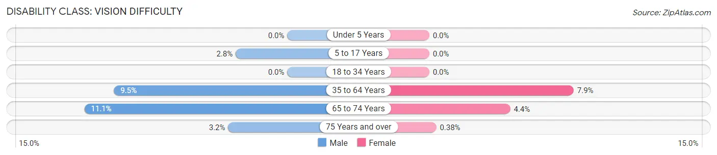 Disability in Wyboo: <span>Vision Difficulty</span>