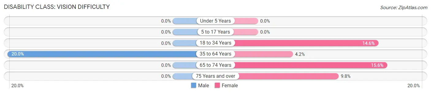 Disability in Yemassee: <span>Vision Difficulty</span>