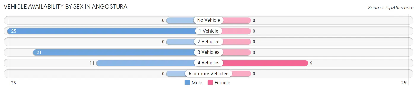 Vehicle Availability by Sex in Angostura
