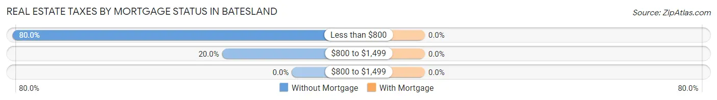 Real Estate Taxes by Mortgage Status in Batesland