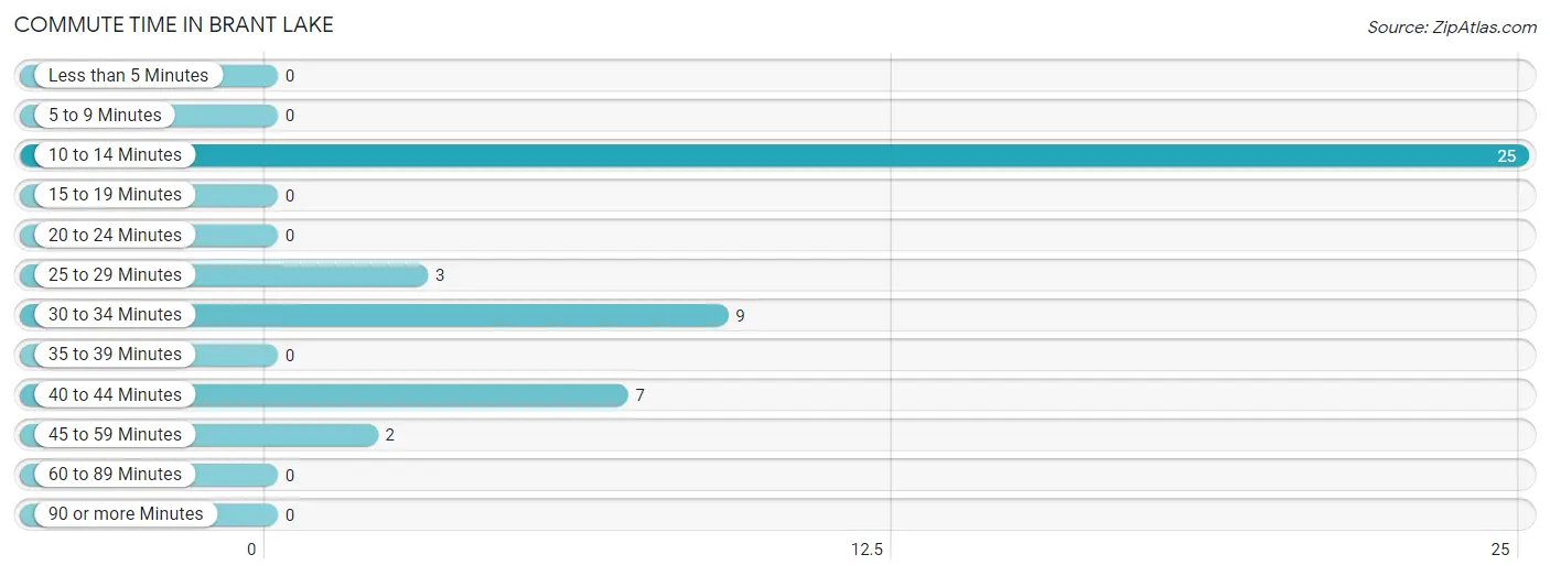 Commute Time in Brant Lake