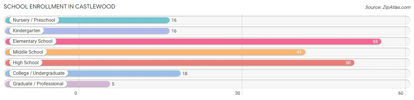 School Enrollment in Castlewood