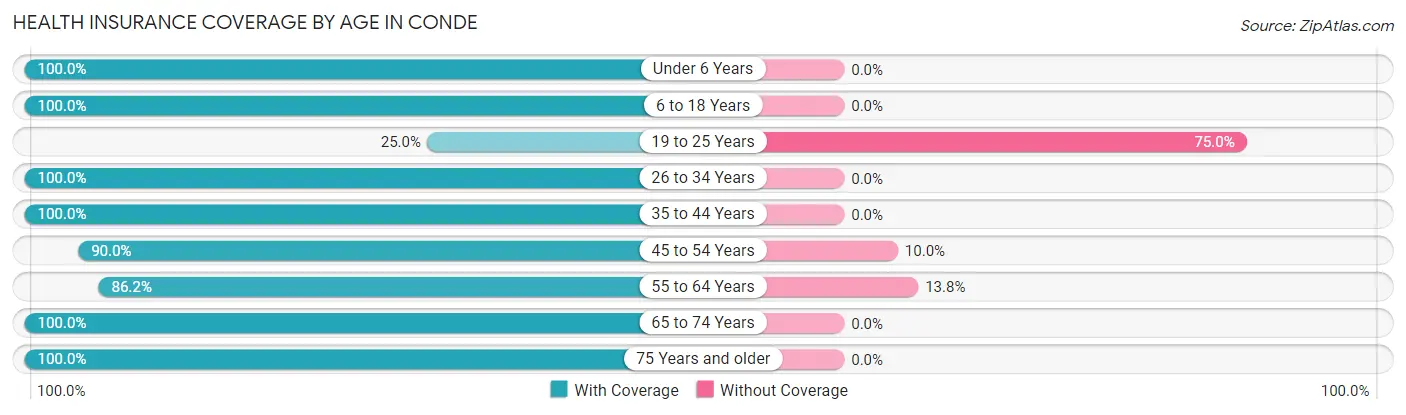 Health Insurance Coverage by Age in Conde