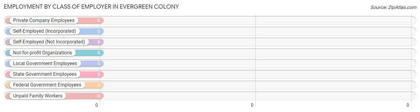 Employment by Class of Employer in Evergreen Colony