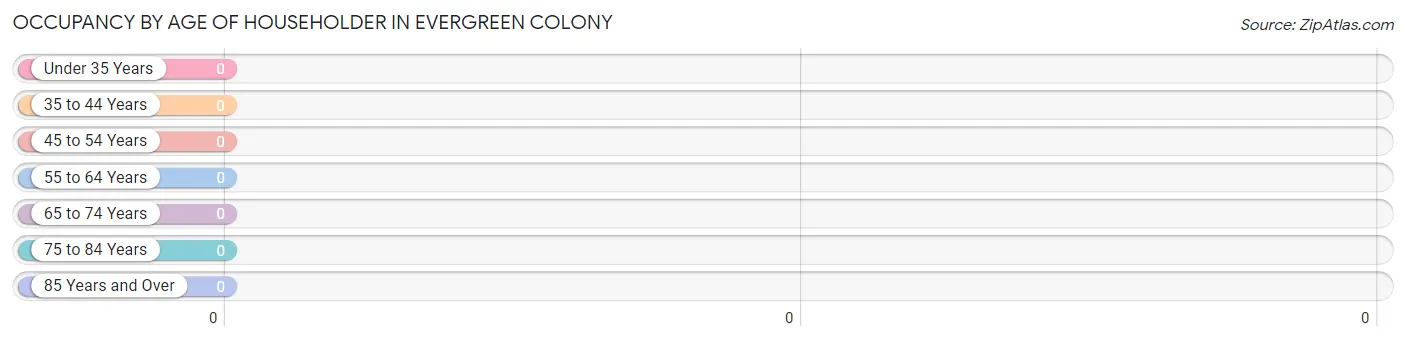 Occupancy by Age of Householder in Evergreen Colony