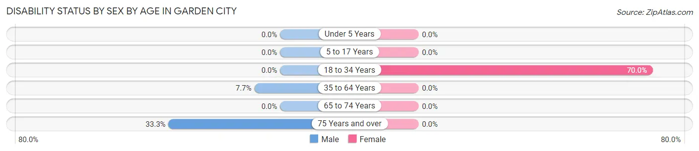 Disability Status by Sex by Age in Garden City