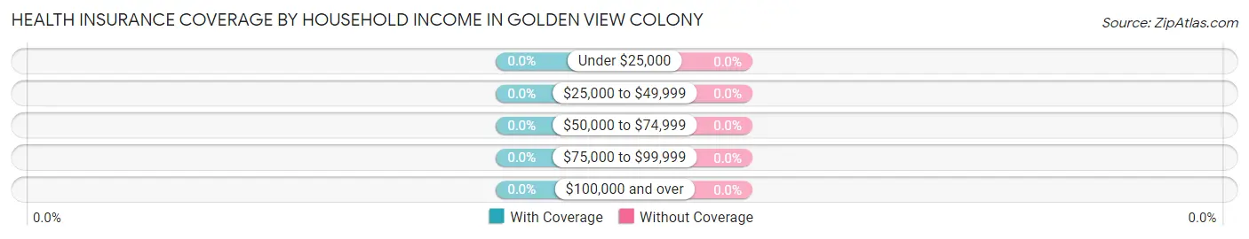 Health Insurance Coverage by Household Income in Golden View Colony
