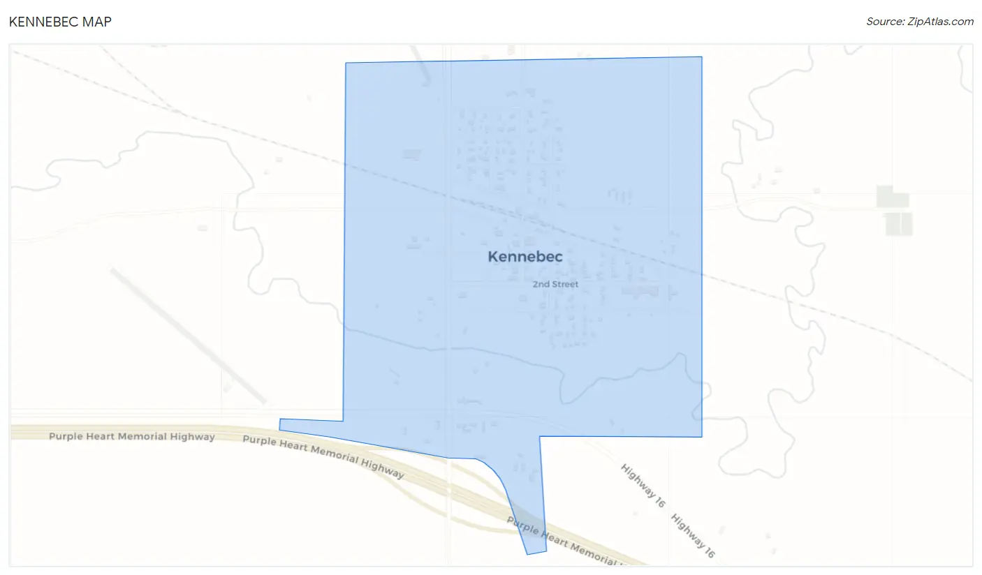 Kennebec Map
