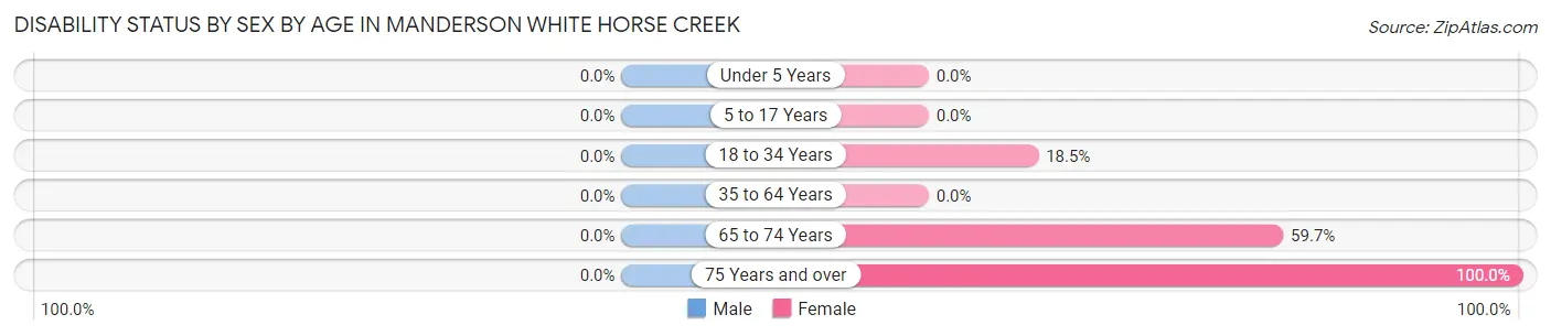 Disability Status by Sex by Age in Manderson White Horse Creek