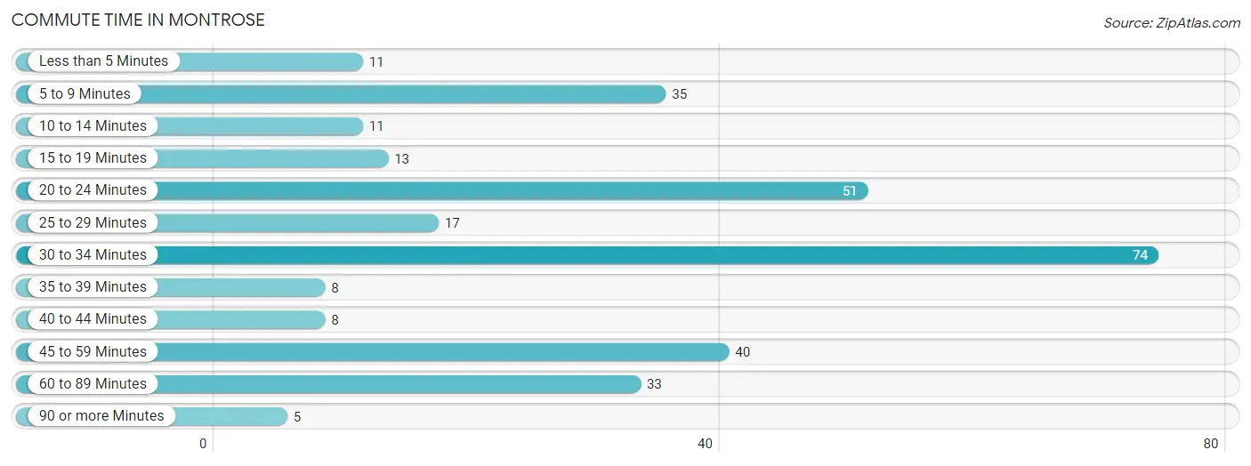 Commute Time in Montrose