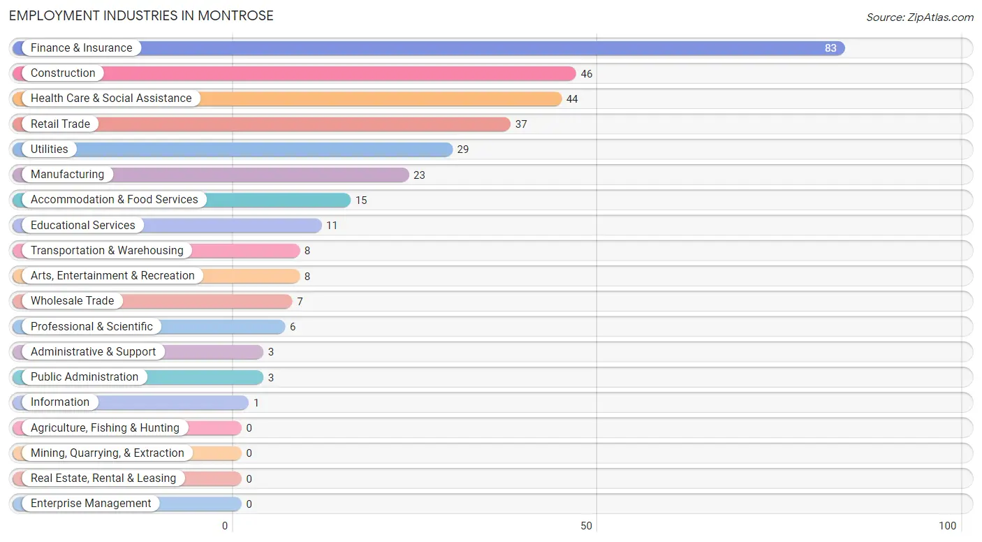 Employment Industries in Montrose