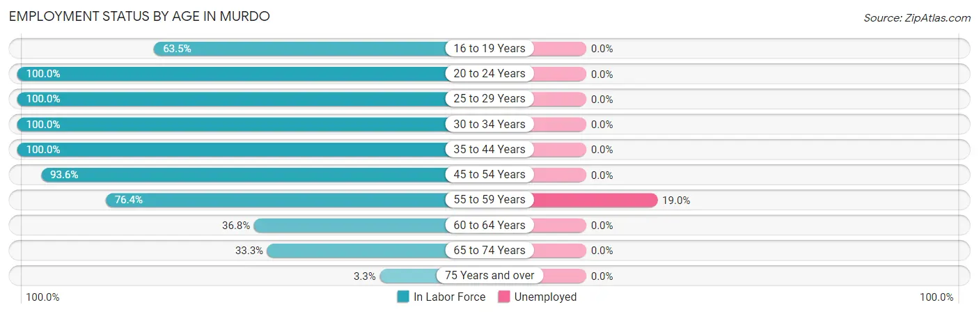 Employment Status by Age in Murdo