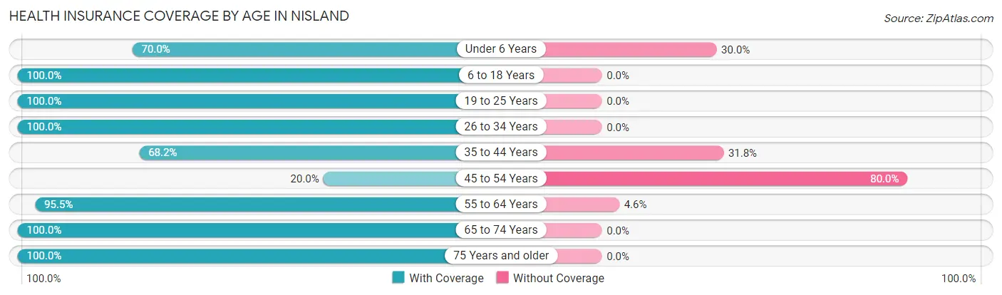 Health Insurance Coverage by Age in Nisland