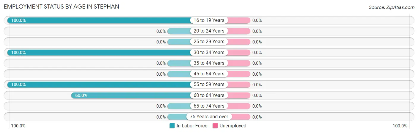 Employment Status by Age in Stephan