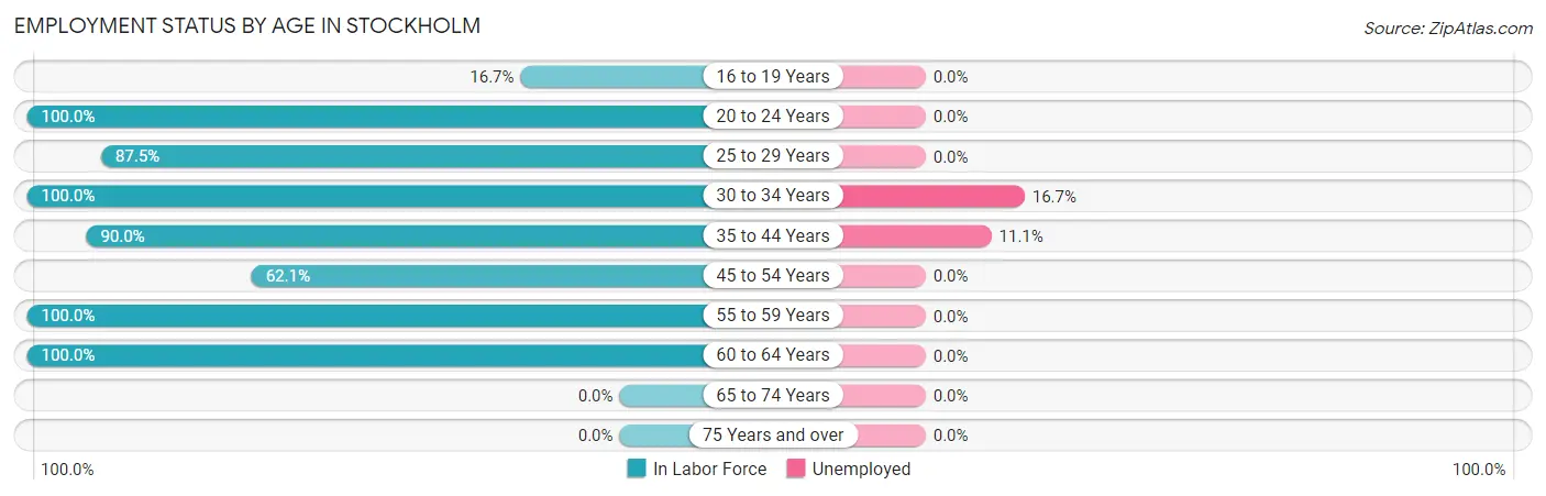 Employment Status by Age in Stockholm
