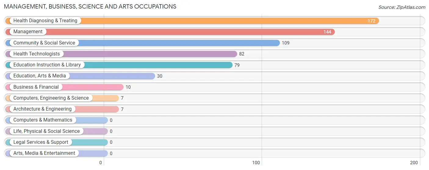 Management, Business, Science and Arts Occupations in Winner