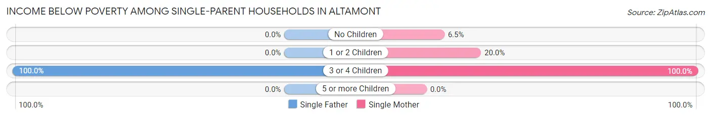 Income Below Poverty Among Single-Parent Households in Altamont