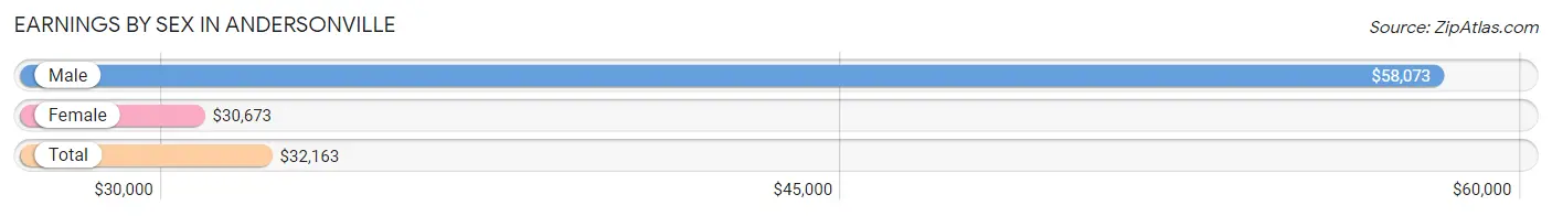 Earnings by Sex in Andersonville