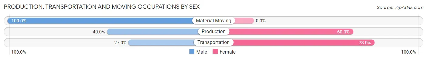 Production, Transportation and Moving Occupations by Sex in Andersonville