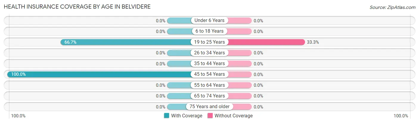 Health Insurance Coverage by Age in Belvidere