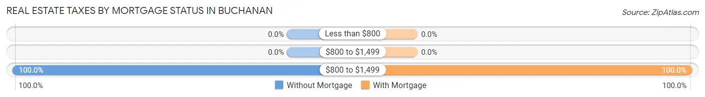 Real Estate Taxes by Mortgage Status in Buchanan