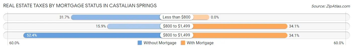 Real Estate Taxes by Mortgage Status in Castalian Springs